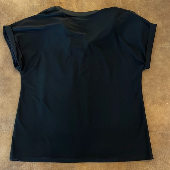 Black Anne Klein Shirt - Picture 2 of 4